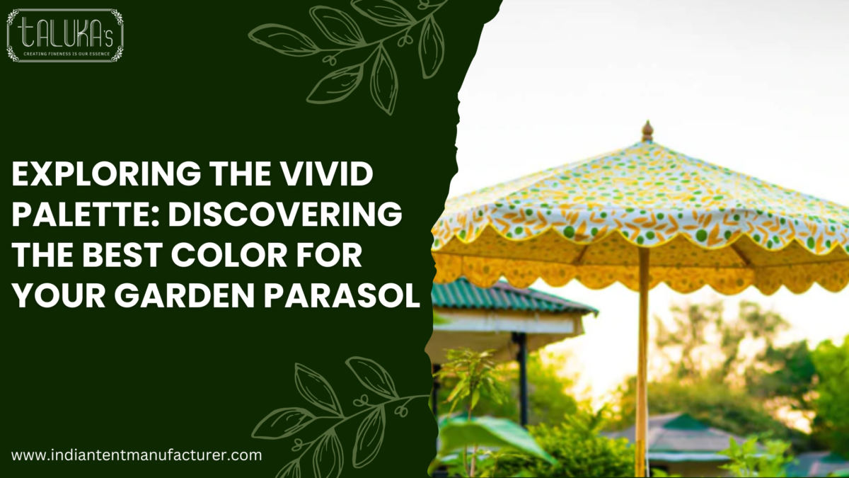 Exploring The Vivid Palette: Discovering The Best Color For Your Garden Parasol