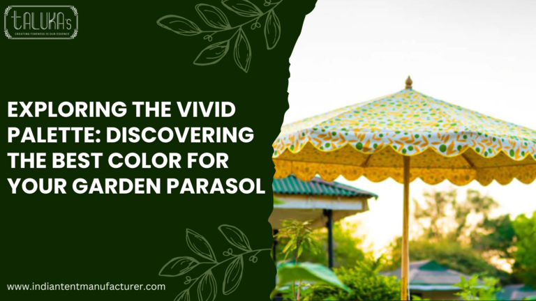 Garden Parasol Color Guide: Exploring the Vivid Palette to Find Your Perfect Shade