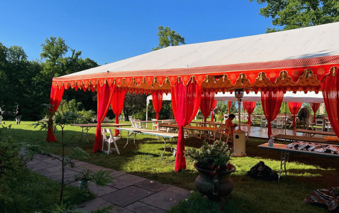 Canvas marquee tent