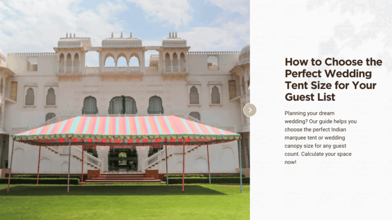 How to Choose the Perfect Wedding Tent Size for Your Guest List