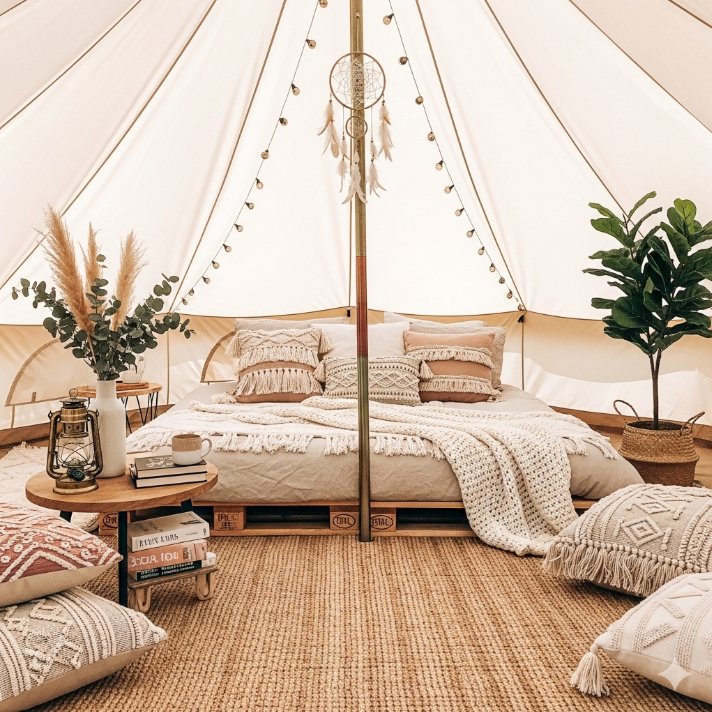 Bell tent interior