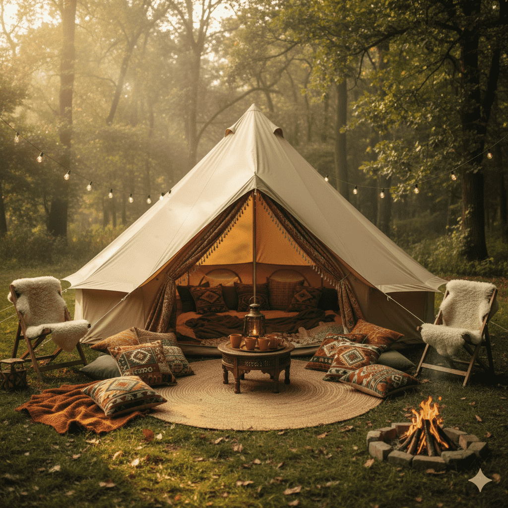 Bell tent decor idea