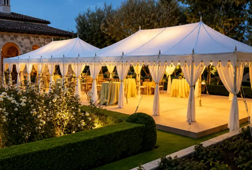 Creative Uses of Outdoor Wedding Tents and Canopies